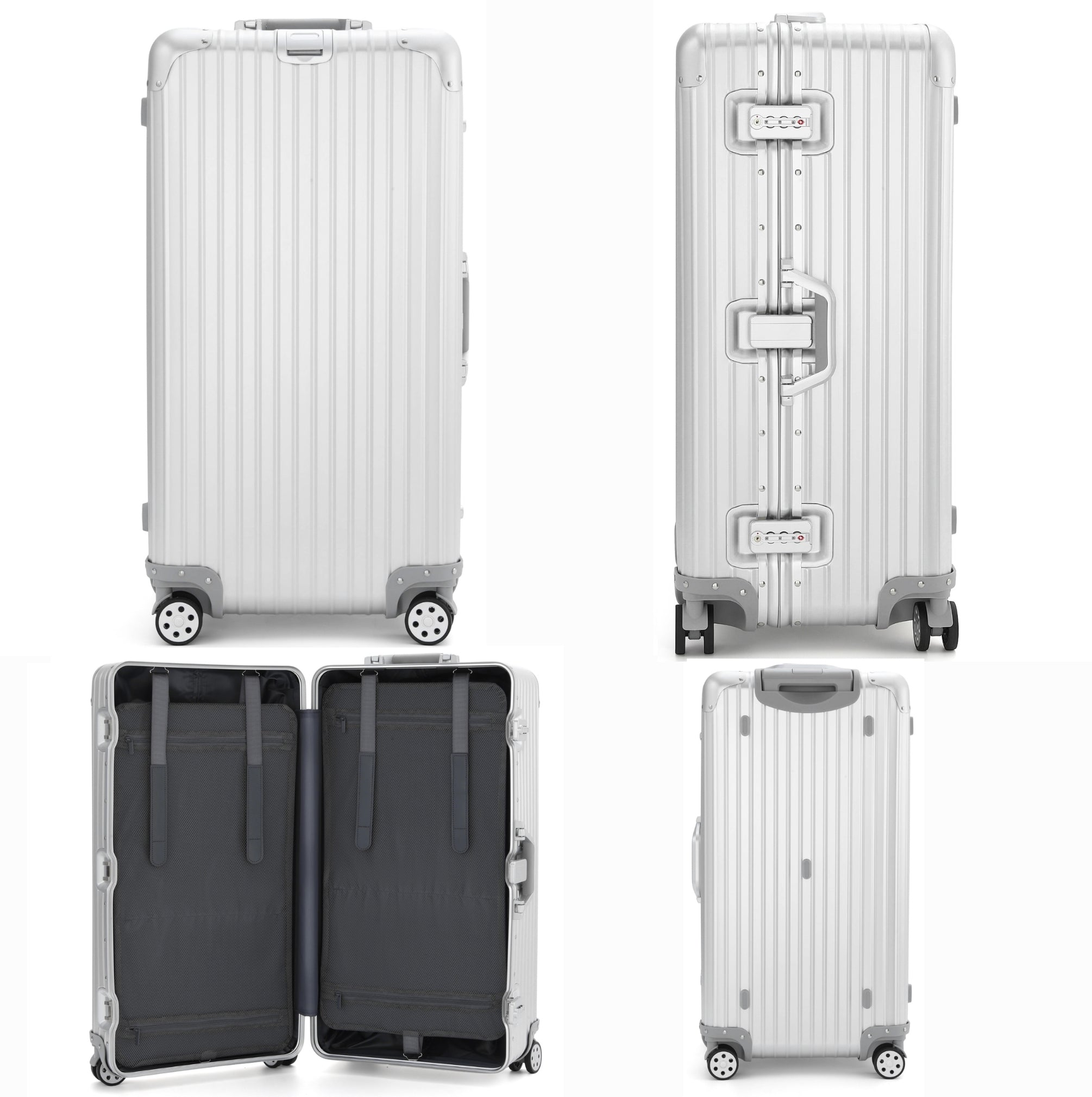 ALUMINUM SUITCASE V2 NEW, STRONGER ALUMINIUM & REMOVEABLE WHEELS
