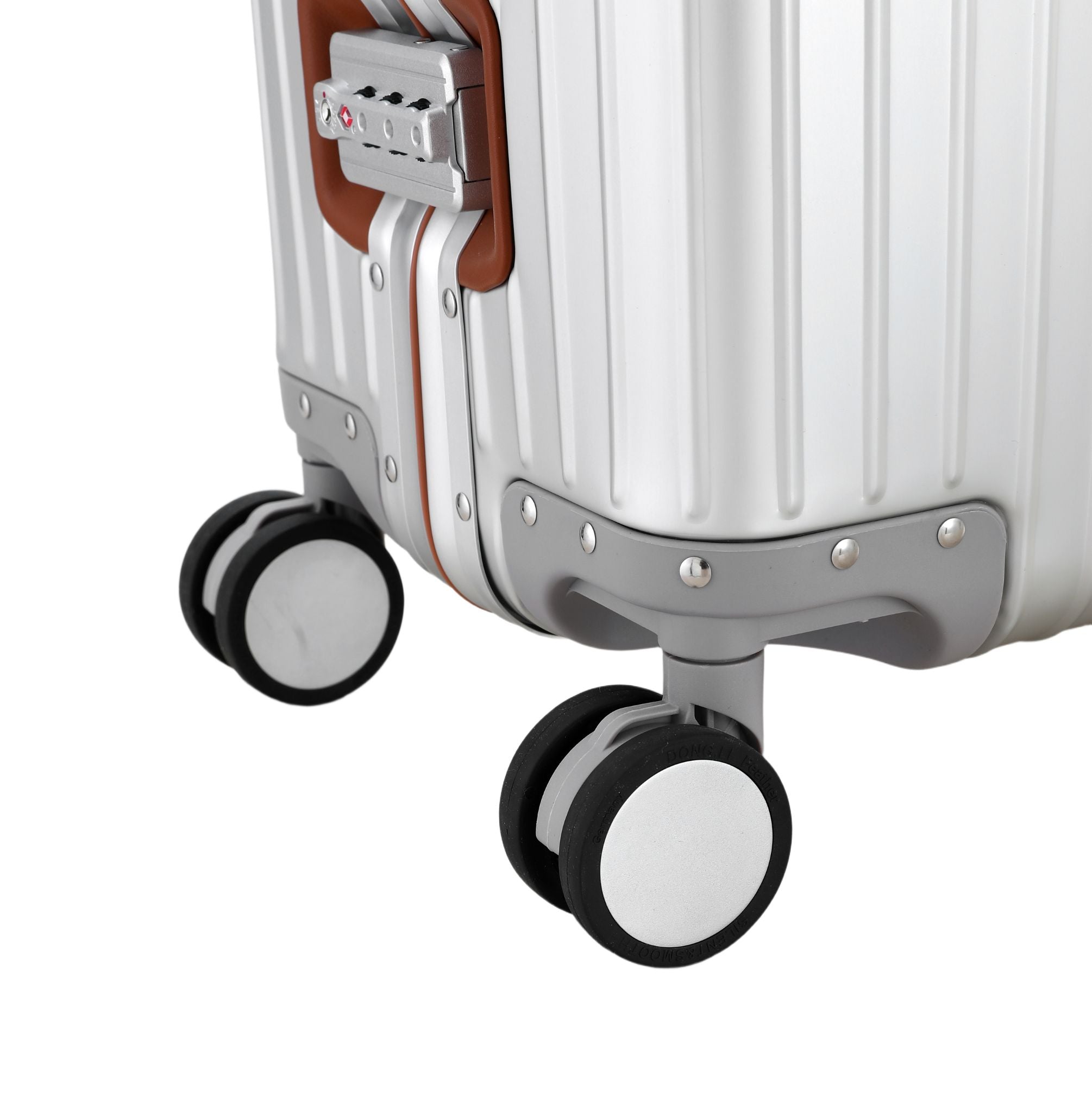 LIMITED LEATHER EDITION ALUMINUM SUITCASE