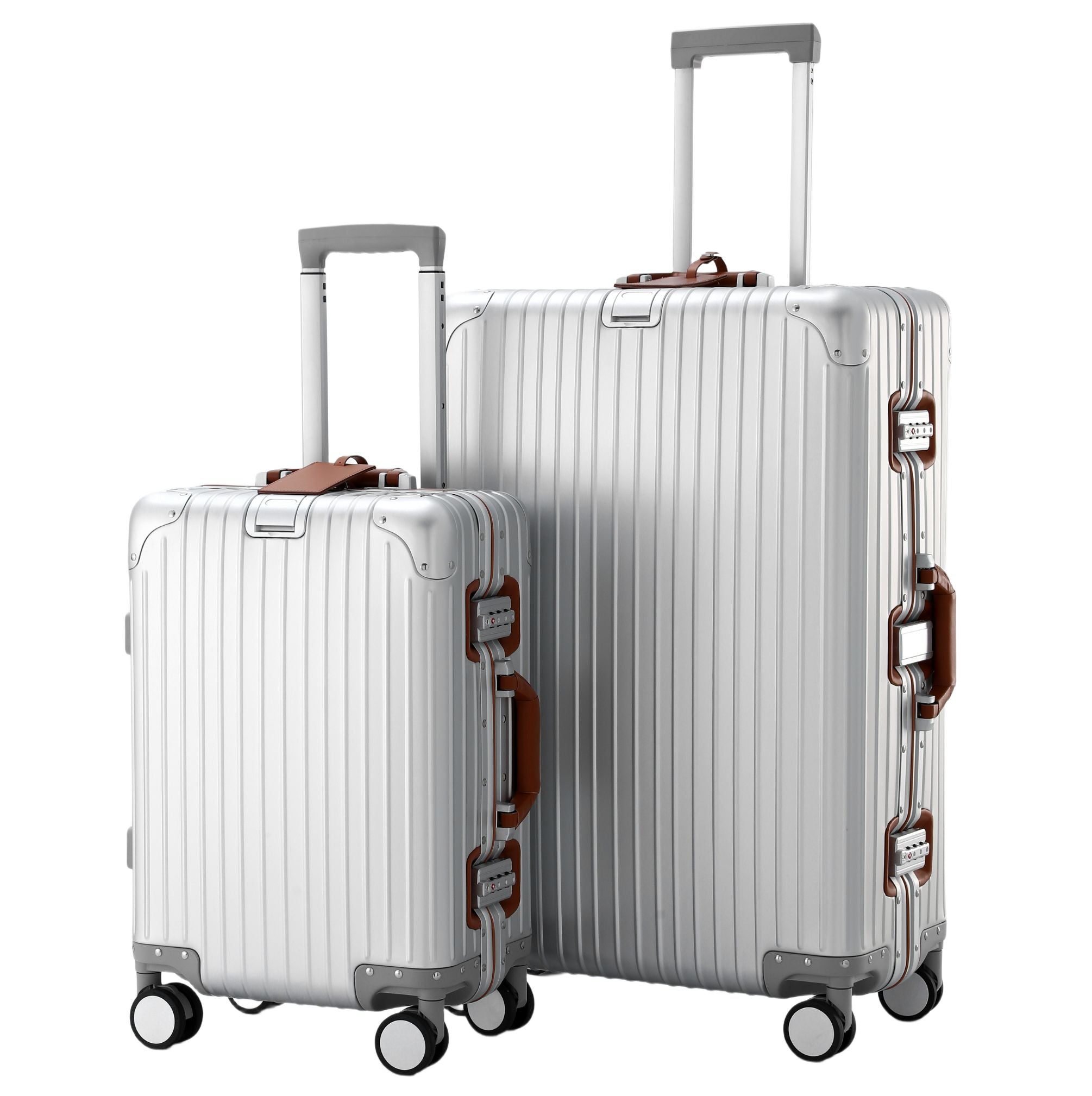 LIMITED LEATHER EDITION ALUMINUM SUITCASE