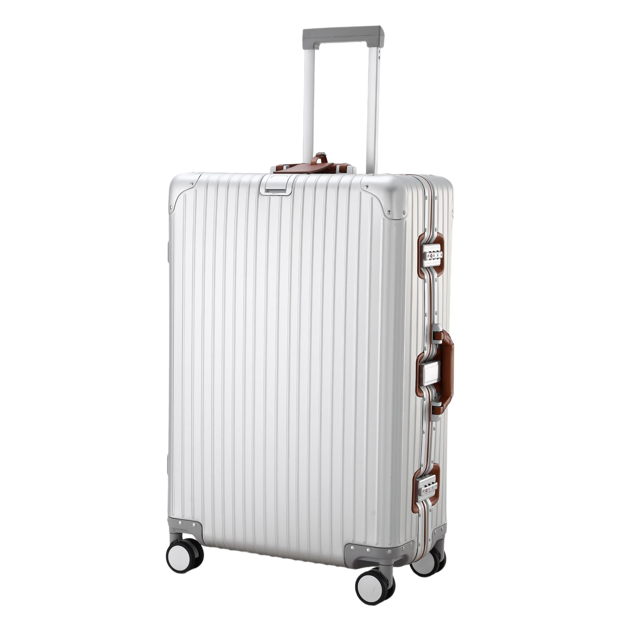 LIMITED LEATHER EDITION ALUMINUM SUITCASE