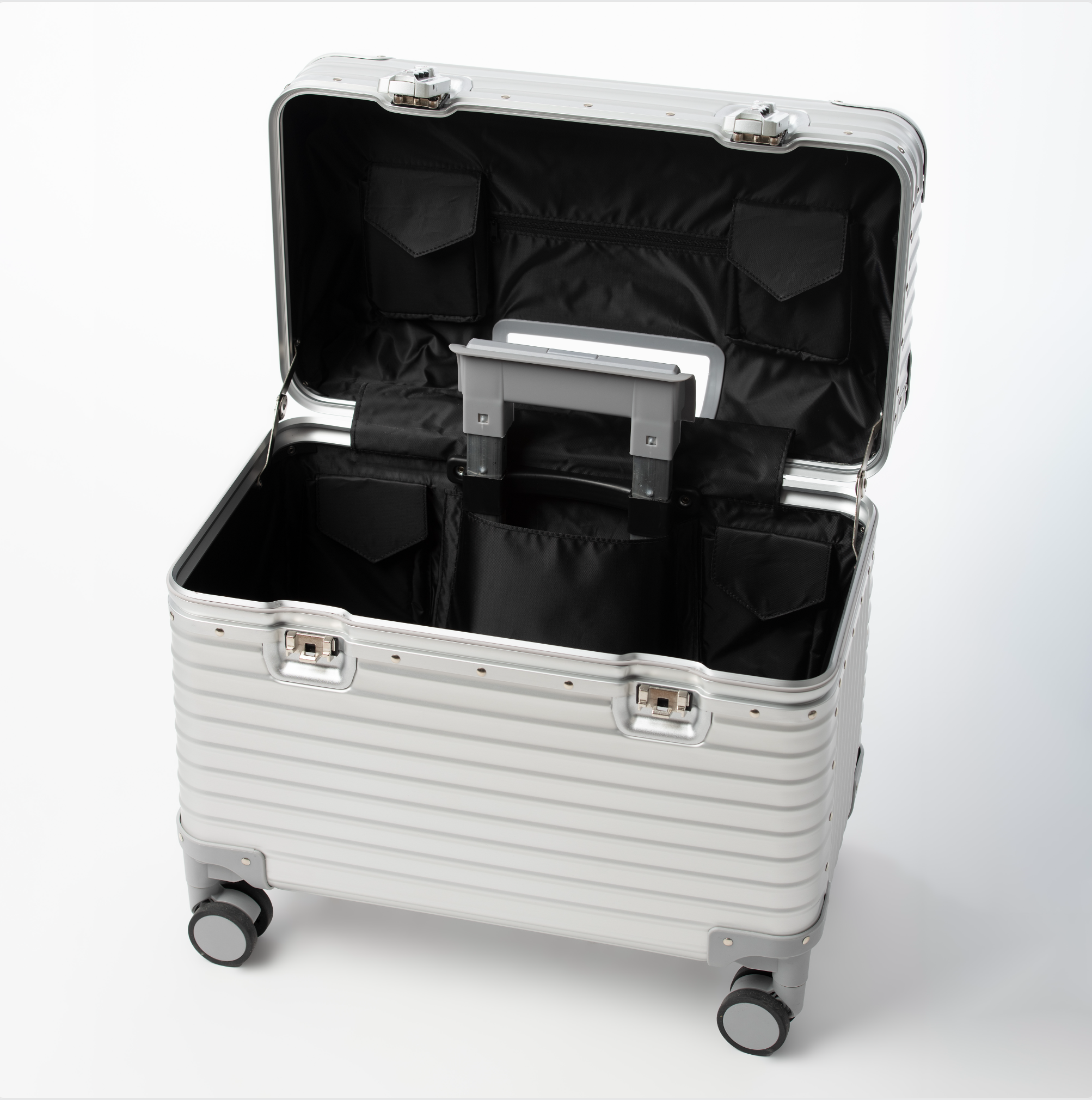 ALUMINUM SUITCASE V2 NEW, STRONGER ALUMINIUM & REMOVEABLE WHEELS