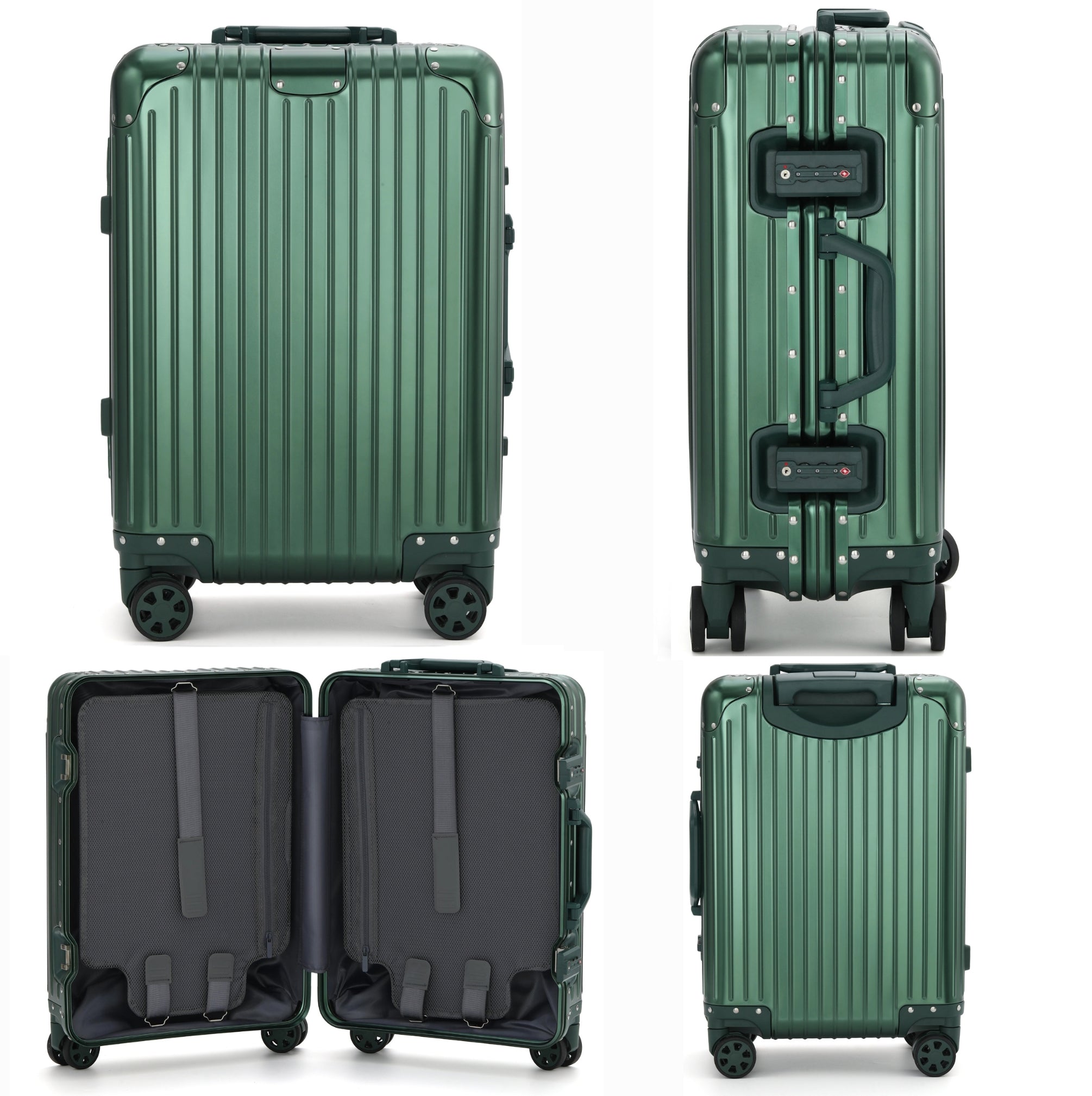ALUMINUM SUITCASE V2 NEW, STRONGER ALUMINIUM & REMOVEABLE WHEELS