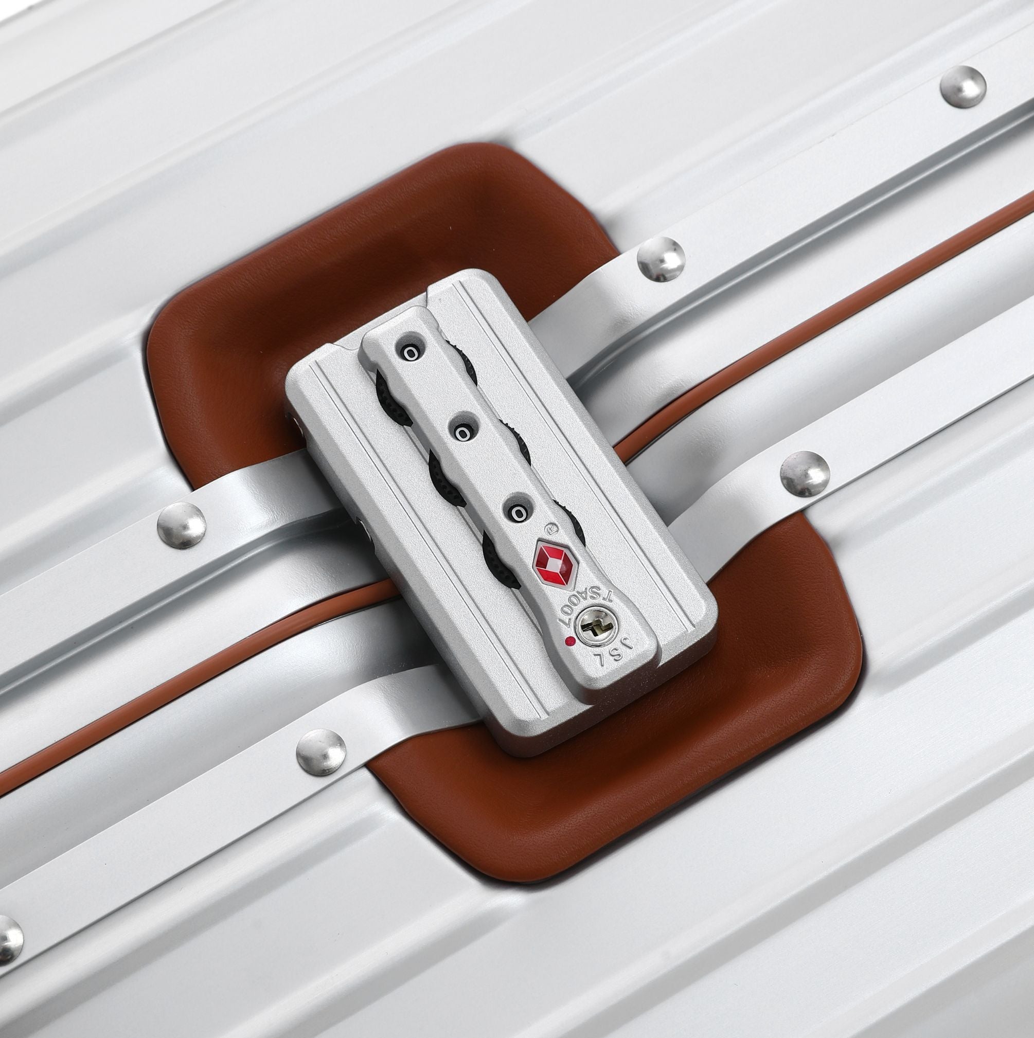 LIMITED LEATHER EDITION ALUMINUM SUITCASE