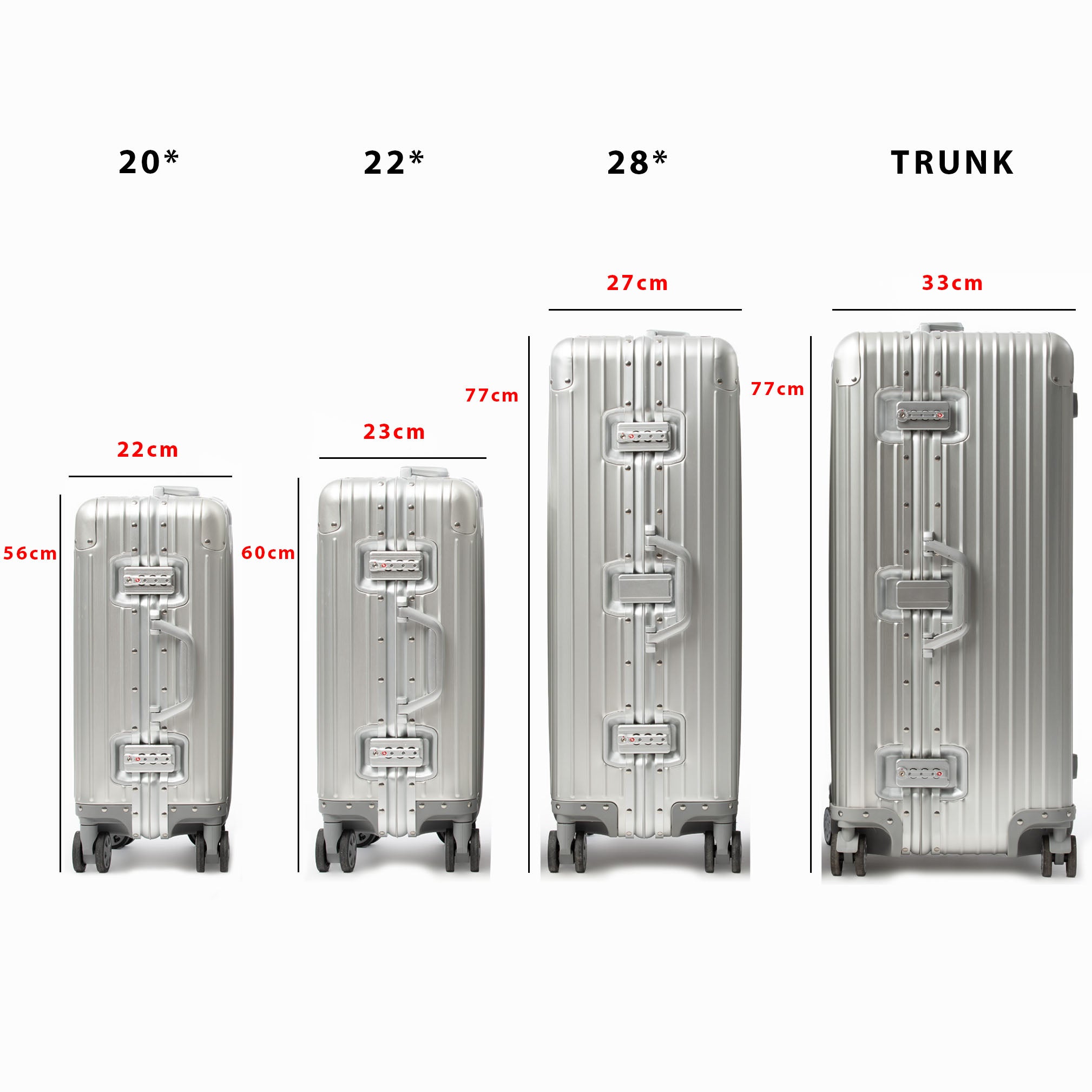 LIMITED LEATHER EDITION ALUMINUM SUITCASE