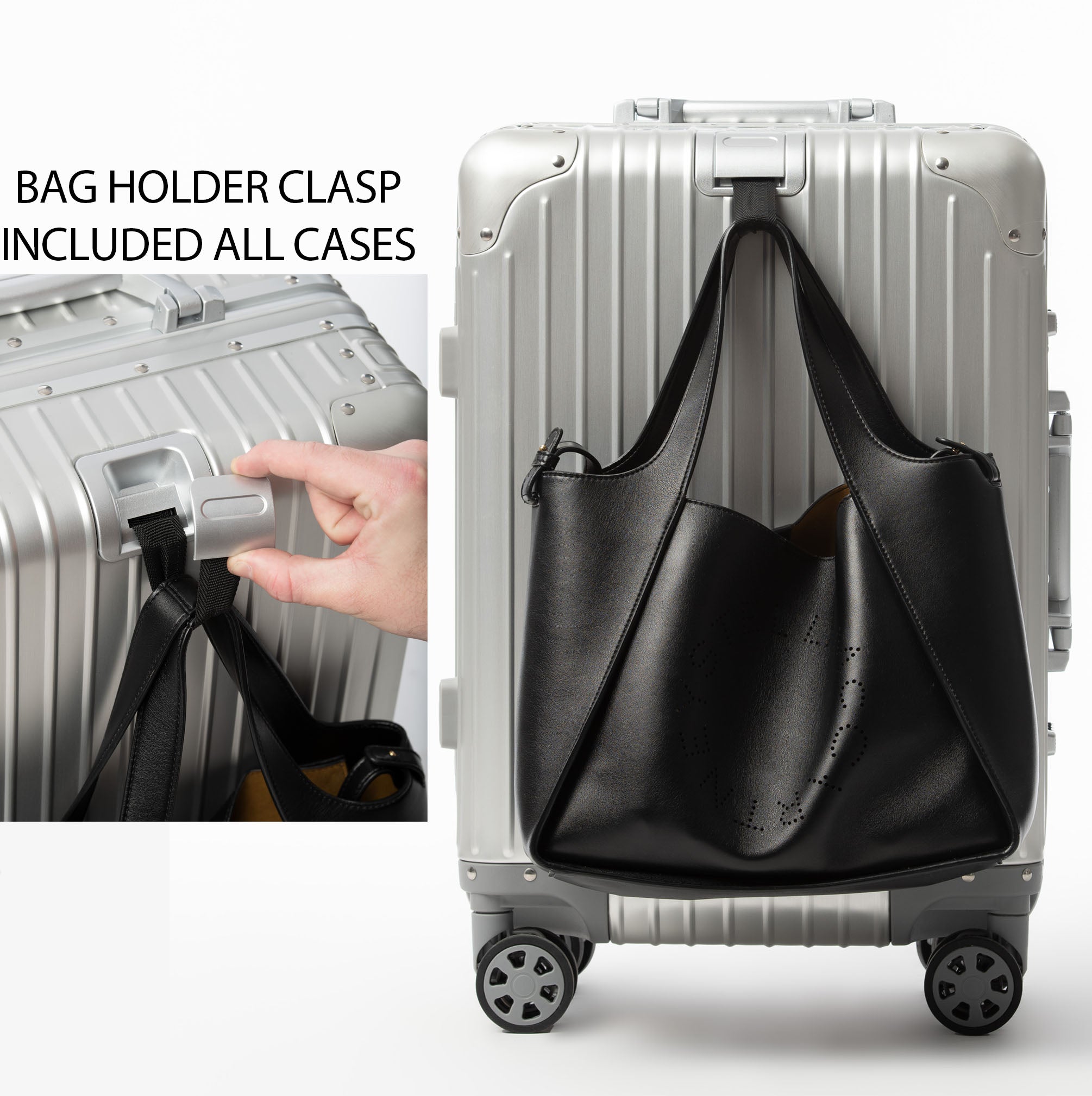 LIMITED LEATHER EDITION ALUMINUM SUITCASE